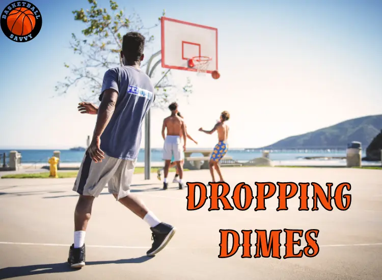 Dropping dimes in basketball